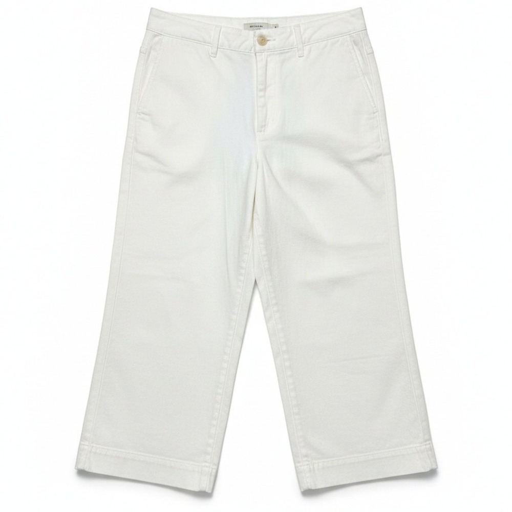 Polo Ralph Lauren‎ Womens White Wide Leg Cropped Pants Size 12 NWT